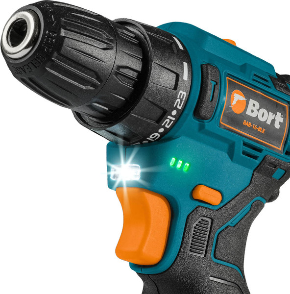 Изображение товара Аккумуляторная дрель-шуруповерт Bort BAB-16-BLK (93414868)