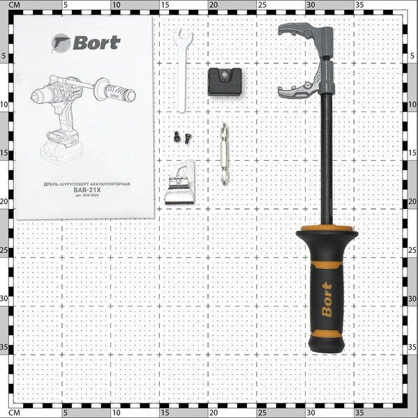 Изображение товара Аккумуляторная дрель-шуруповерт Bort BAB-21X (93414929)