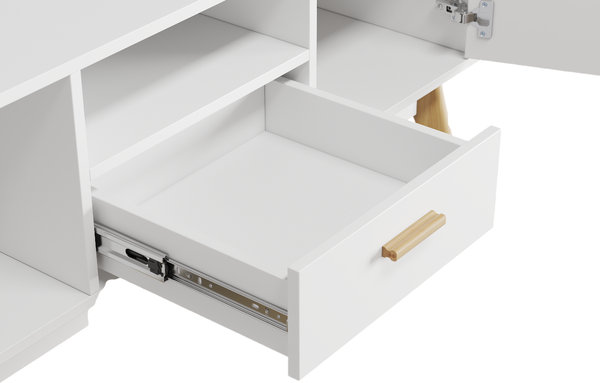 Изображение товара Тумба ЛофтМебель Олимпик ТВ №2 / VR-00003274 (белый)