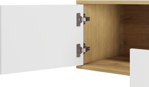 Изображение товара Тумба ЛофтМебель Олимпик ТВ №4 / VR-00003276 (дуб золотистый/белый)