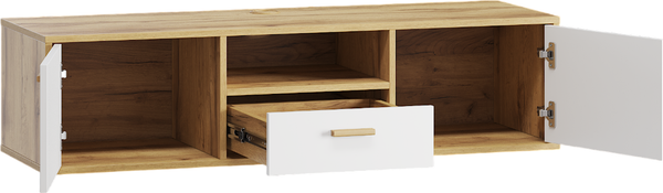 Изображение товара Тумба ЛофтМебель Олимпик ТВ №4 / VR-00003276 (дуб золотистый/белый)