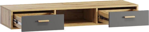 Изображение товара Тумба ЛофтМебель Олимпик ТВ №5 / VR-00003277 (дуб золотистый/графит)
