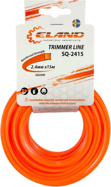 Изображение товара Леска для триммера Eland 2.4мм / SQ-2415 (15м)