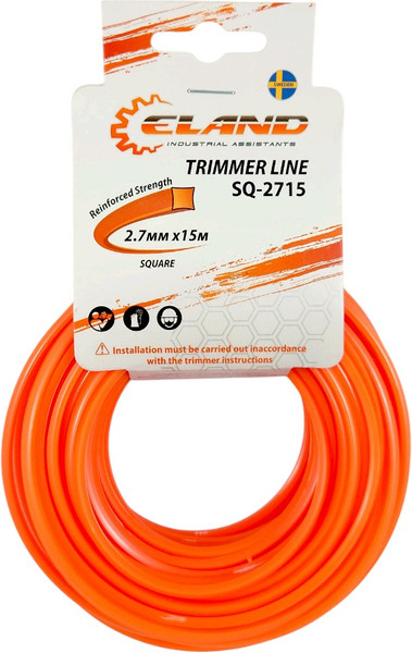 Изображение товара Леска для триммера Eland 2.7мм / SQ-2715 (15м)