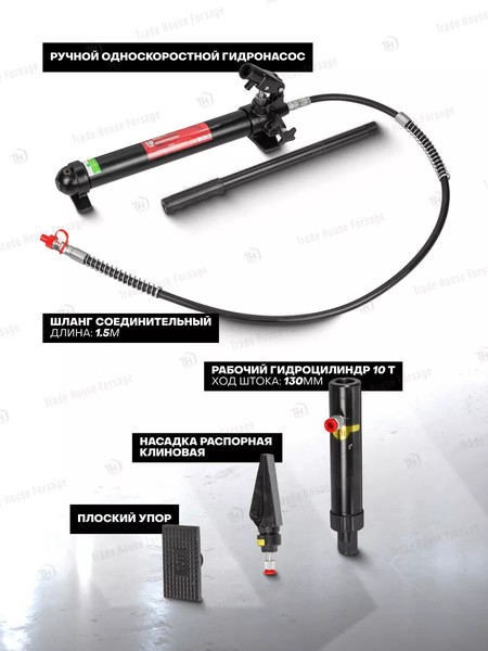 Изображение товара Набор инструмента для кузовного ремонта Forsage F-T71002L (56072)