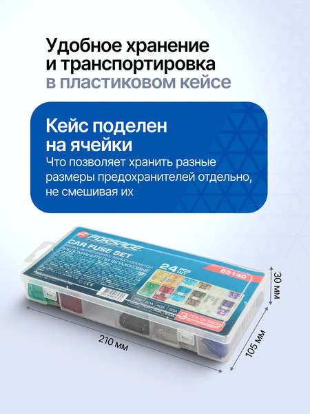 Изображение товара Комплект предохранителей для автомобиля Forsage F-FS-20(83140) (64839)