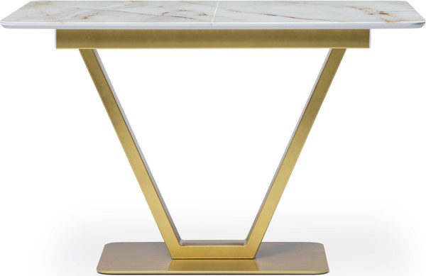 Изображение товара Обеденный стол Woodville Бугун / 500006 (белый/золото)