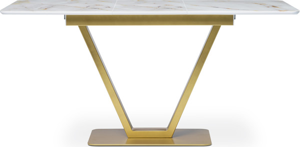 Изображение товара Обеденный стол Woodville Бугун / 500006 (белый/золото)