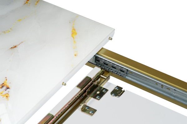 Изображение товара Обеденный стол Woodville Бугун / 500006 (белый/золото)