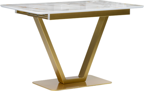 Изображение товара Обеденный стол Woodville Бугун / 500006 (белый/золото)