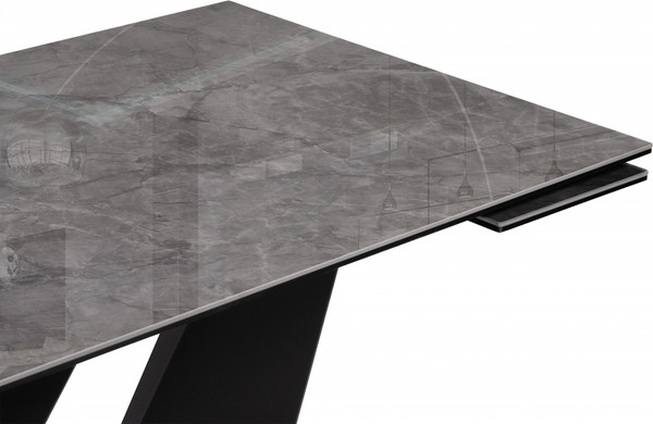 Изображение товара Обеденный стол Woodville Бор 180-240х90х78 / 588043 (baolai/черный)