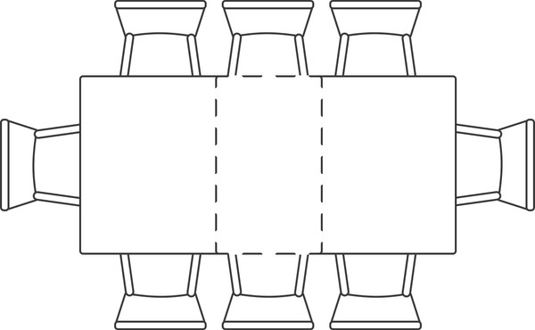Изображение товара Обеденный стол Woodville Бор 180-240х90х78 / 588043 (baolai/черный)