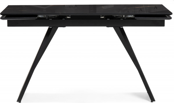 Изображение товара Обеденный стол Woodville Хорсборо 140-200х80х79 / 588007 (обсидиан/черный)