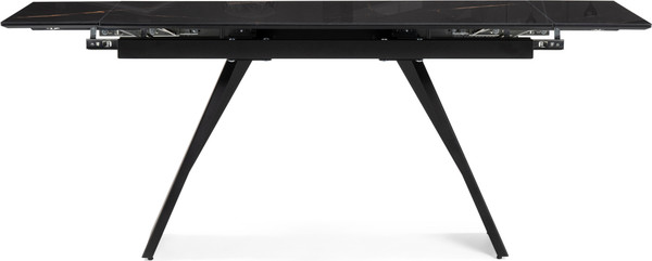 Изображение товара Обеденный стол Woodville Хорсборо 140-200х80х79 / 588007 (обсидиан/черный)