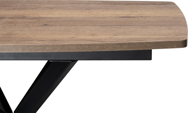 Изображение товара Обеденный стол Woodville Палу / 551074 (дуб галифакс табак/черный)