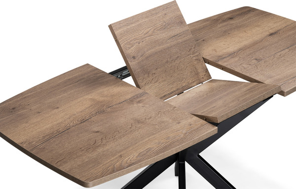 Изображение товара Обеденный стол Woodville Палу / 551074 (дуб галифакс табак/черный)