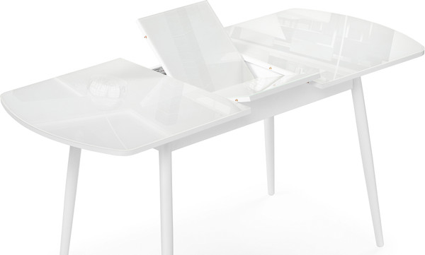 Изображение товара Обеденный стол Woodville Бейкер 120-152х70х75 / 551080 (белый)