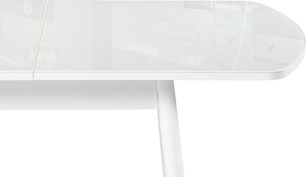 Изображение товара Обеденный стол Woodville Бейкер 120-152х70х75 / 551080 (белый)