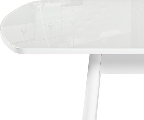 Изображение товара Обеденный стол Woodville Бейкер 120-152х70х75 / 551080 (белый)