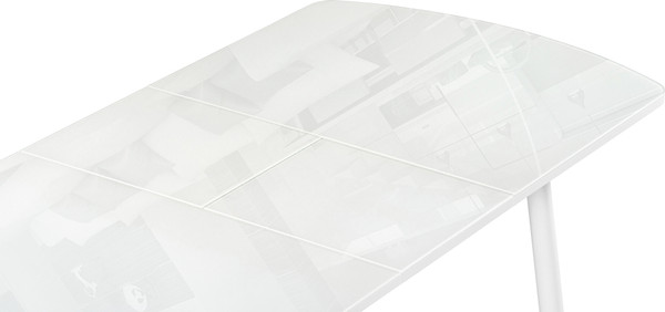 Изображение товара Обеденный стол Woodville Бейкер 120-152х70х75 / 551080 (белый)