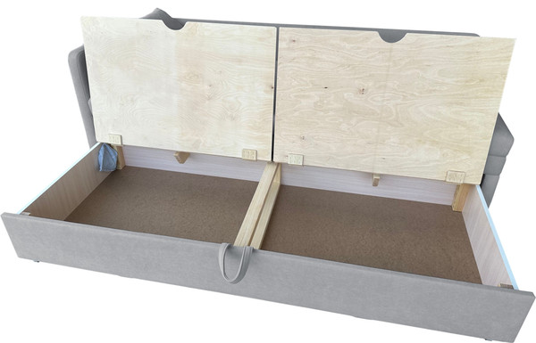 Изображение товара Тахта Анмикс Вика-3 левая (серый велюр)