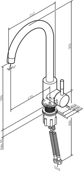 Изображение товара Смеситель AM.PM X-Joy S F85B07122