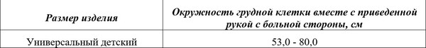 Изображение товара Повязка Дезо MEK 4001 универсальная детская (черный)