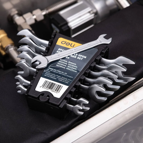 Изображение товара Набор ключей Deli EDL160008A (8шт, серебристый)