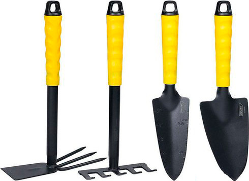 Изображение товара Набор садовых инструментов Deli DL580804 (4шт, желтый/черный)