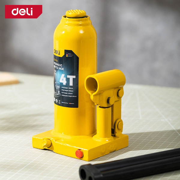Изображение товара Бутылочный домкрат Deli EDQ71004 (желтый)