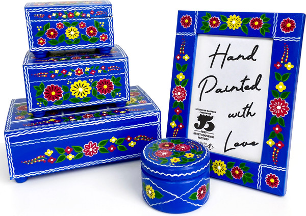 Изображение товара Шкатулка Брестская Фабрика Сувениров Полесская скрынька Ясельда / sb073