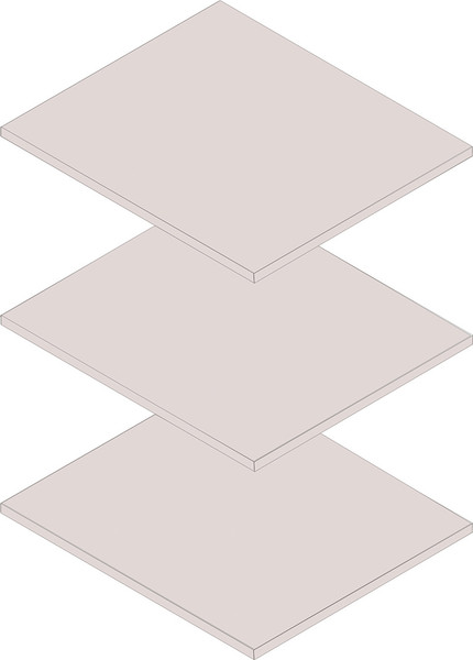 Изображение товара Комплект полок для корпусной мебели Мебельград Нора (персидский жемчуг/вереск ромено)