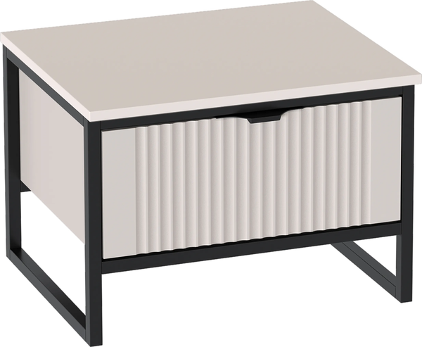 Изображение товара Прикроватная тумба Мебельград Нора с ящиком (персидский жемчуг/вереск ромено)