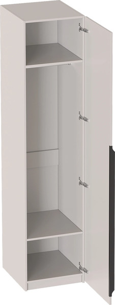 Изображение товара Шкаф-пенал Мебельград Нора 1 дверь (персидский жемчуг/вереск ромено)