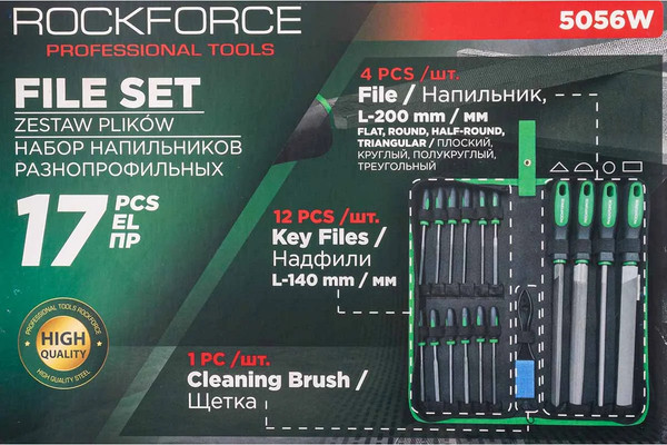 Изображение товара Набор напильников RockForce RF-5056W (60326)