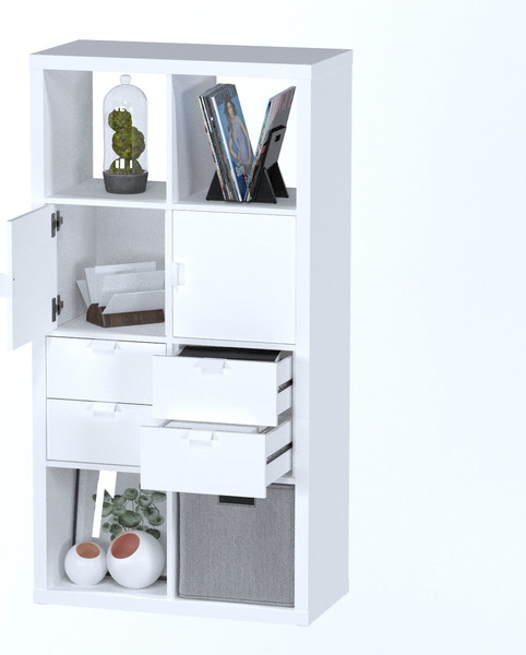 Изображение товара Модуль с ящиком Mio Tesoro Фора с металлической ручкой (белый)