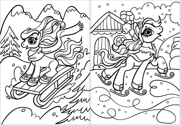 Изображение товара Набор раскрасок Буква-ленд Пони / 4662386