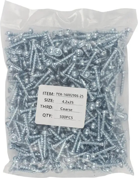 Изображение товара Набор саморезов RockForce 58 924 / RF-PEX-16882906-25 (500шт)