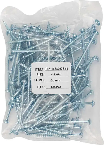 Изображение товара Набор саморезов RockForce 58 928 / RF-PEX-16882906-64 (125шт)