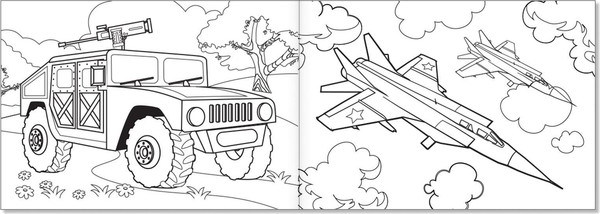 Изображение товара Набор раскрасок Буква-ленд Транспорт / 7354499