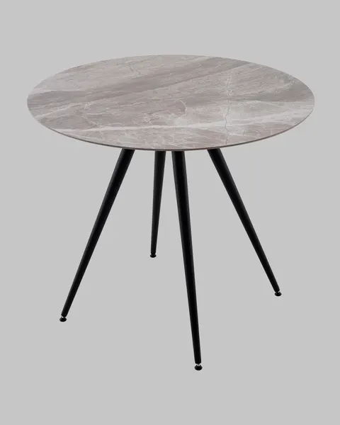 Изображение товара Обеденный стол Stool Group Ники круглый керамика / vd-niki-ilg-900 (Italian light grey 900)
