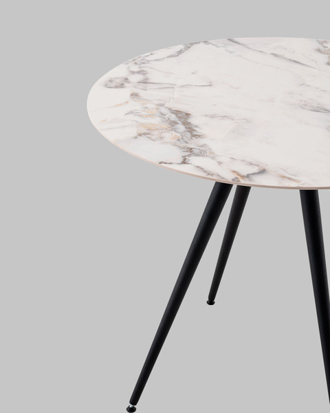 Изображение товара Обеденный стол Stool Group Ники круглый керамика / vd-niki-ij-900 (Ice Jade 900)