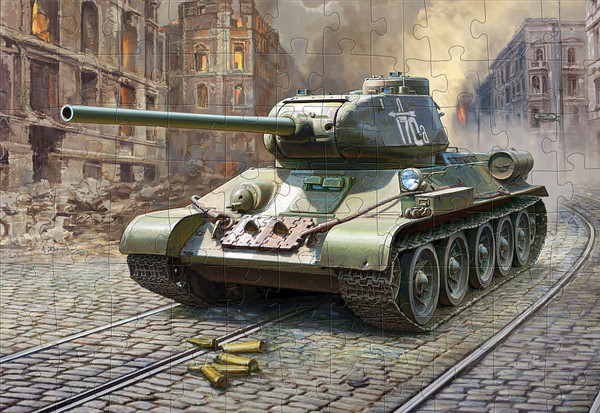 Изображение товара Пазл Звезда Советский средний танк Т-34/85 / 55001