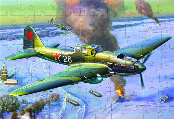 Изображение товара Пазл Звезда Советский двухместный штурмовик Ил-2 / 55004