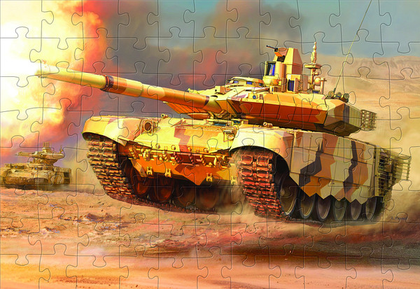 Изображение товара Пазл Звезда Российский основной боевой танк Т-90МС / 55006