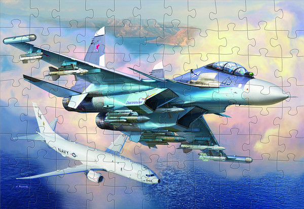 Изображение товара Пазл Звезда Российский истребитель Су-30СМ / 55010