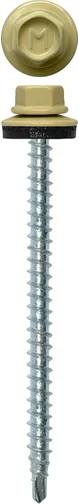 Изображение товара Саморез Daxmer Кровельный 4.8x70 (100шт, 1014 бежевый)