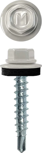 Изображение товара Саморез Daxmer Кровельный 4.8x70 (100шт, 7004 светло-серый)