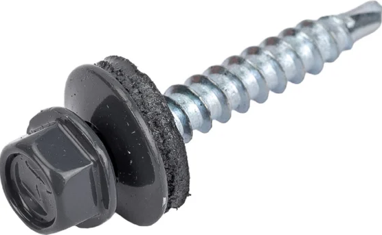 Изображение товара Саморез Daxmer Кровельный 4.8x35 (250шт, 7024 графит/серый)
