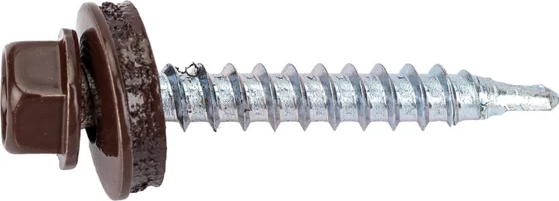 Изображение товара Саморез Daxmer Кровельный 4.8x35 (250шт, 8017 шоколадный/коричневый)